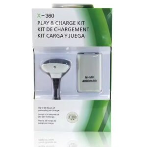 2-in-1 Rechargeable Battery Pack & Charging Cable for Xbox 360 Controller Power Kit