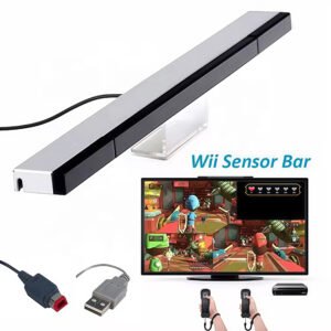 Wired Infrared Sensor Bar for Nintendo Wii Wii U Console and USB Powered IR Motion Sensor Receiver